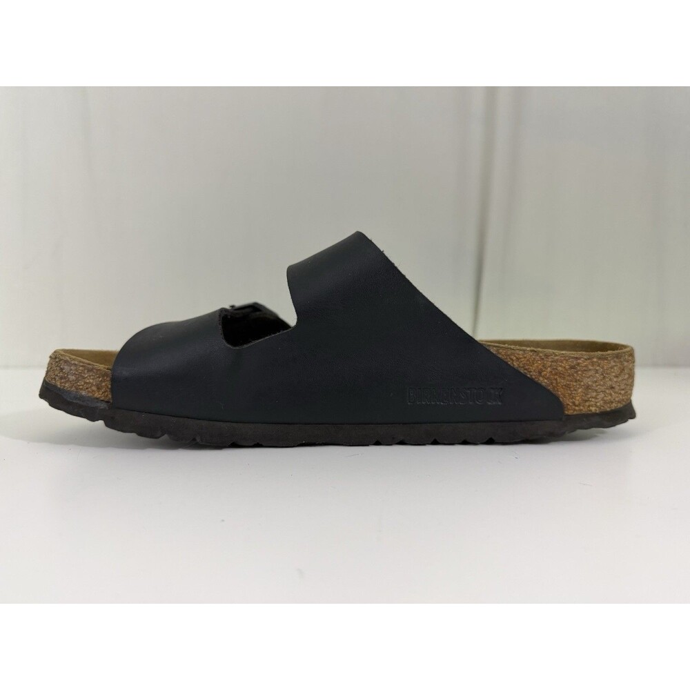 Birkenstock Arizona Birko-Flor Black Sandal Two Strap EU 41 W10-10.5 M8-8.5 - Picture 9 of 12